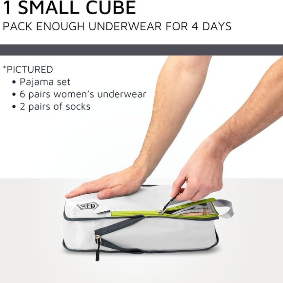 Compression Packing Cubes for Travel - Luggage and Backpack Organizer Packaging - Picture 4 of 6